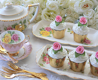 Afternoon tea at a vegan wedding