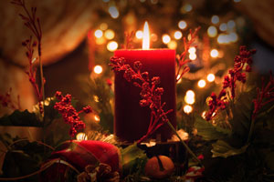 Christmas candle