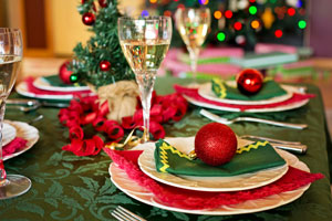 Newlyweds christmas table