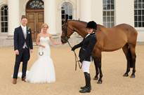 bride with horse