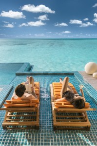 club med luxury finolhu villas deck chairs