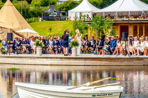 A celebrant wedding on a lake