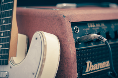 electric guitar and amp musicians