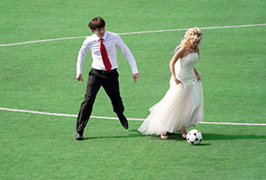 Embrace the beautiful game into your big day this weekend!