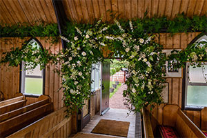 Enchanting wedding arch