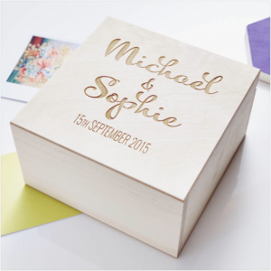 personalised keepsake box wedding gift