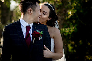 Rachael and Ivan at wedding