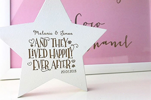 Personalised wedding keepsake