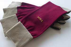 burgundy personalised socks