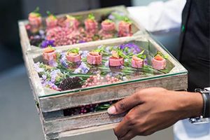 Rocket Food - a wedding canapés tray