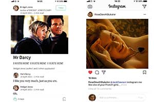 Rom-coms in social media