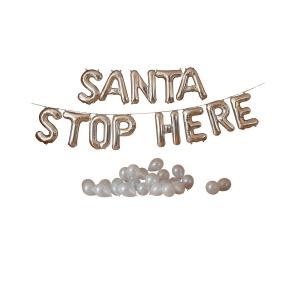 santa stop here print