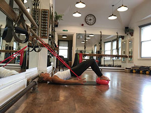 three months to go! A bride to be working out at the gym