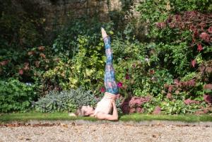 Supported shoulder stand yoga