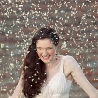 lady in confetti