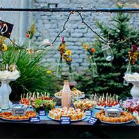 Wedding food table 