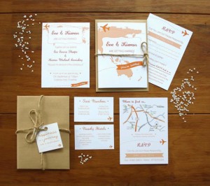 Travel Wedding Stationery