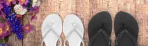 Bride-and-groom-flip-flops